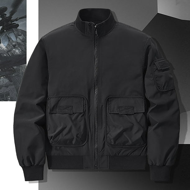 Miluxas Men's Jacket Lightweight Bomber Jacket Zip Up