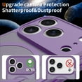 thumbnail image 2 of Decase for iPhone 17 Pro Max Magnetic Case,Shockproof Hybrid PC Back+TPU Bumper Slim Wireless Charging Cover,Anti-Scratch Matte Shell,Darkpurple, 2 of 6