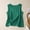 Green, variant on Women's Summer Soft Solid V-Neck Sleeveless Tank Top Loose Casual Comfy Daily Wear Cami Top Mint Green S