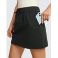 thumbnail image 4 of CRZ YOGA 4-way Stretch A Line Skirts for Women High Waitsted Tennis Work Drawstring Skort with Pockets, 4 of 5