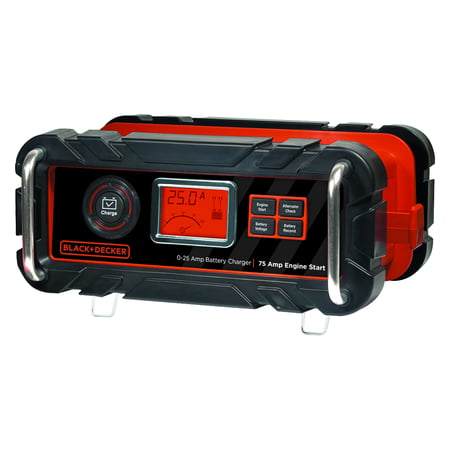 BLACK + DECKER 25 Amp Battery Charger with 75 Amp Engine Start