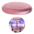 thumbnail image 6 of 1 Piece Velvet Chair Covers Bar Stool Covers Anti-Slip Round Stool Cushion Cover Washable Stool Cushion Slipcover for Dia 12-15" Home Bar Hotel Use Pink, 6 of 8