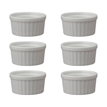 

HIC Porcelain Ramekin 6-ounce 3.5-inch Set of 6