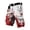 A-Brick Red1067, variant on XIAONU Men's Gradient Print Cargo Shorts Belted Multi-Pocket Streetwear Casual Outdoor Short Pants