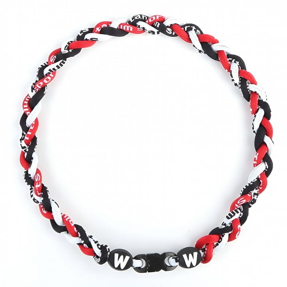 DESIGNICE Baseball Necklace 3 Braided Rope Necklace Sports Necklace For Fans