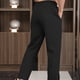 thumbnail image 3 of Pantalones deportivos de longitud completa para hombre, lisos, informales, con bolsillos, para exteriores, con cordones, elásticos, rectos, para fitness, 3 of 5