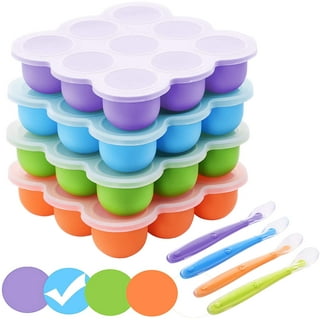 Ludlz Silicone Baby Food Freezer Tray Fruit Star Shape Ice Cube Mold -  Perfect Storage Container for Homemade Baby Food, Vegetable & Fruit Purees  and