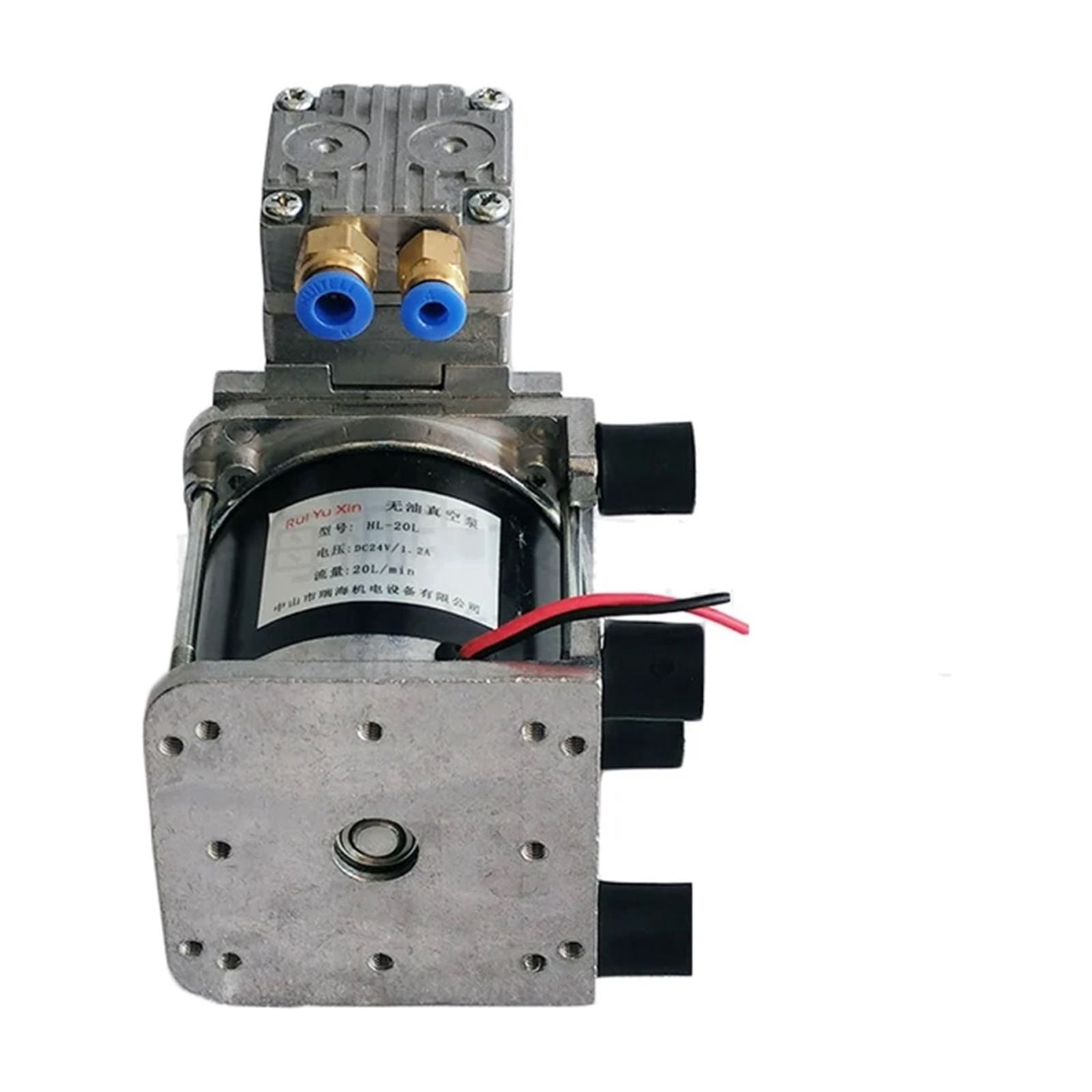 DC 24V micro air pump negative pressure pump RYX-20L oil-free vacuum pump small electric 20L/MIN -80Kpa 30W G1/8 ,Easy to Use