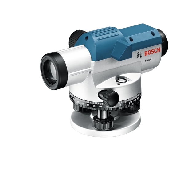 Nivel óptico BOSCH GOL26 26X con plomada, kit de herramientas y estuche
