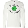 thumbnail image 3 of Inktastic Kiss Me I'm Irish Long Sleeve T-Shirt, 3 of 5