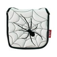 thumbnail image 4 of facefd Universal Golf Mallet Putter Cover Square Headcover Magnetic Closure Guard Spider White, 4 of 5