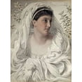 thumbnail image 2 of Sandys, Anthony Frederick August 15x18 White Modern Wood Framed Museum Art Print Titled - Alcestis: a Portrait of Lady Donaldson, 2 of 4