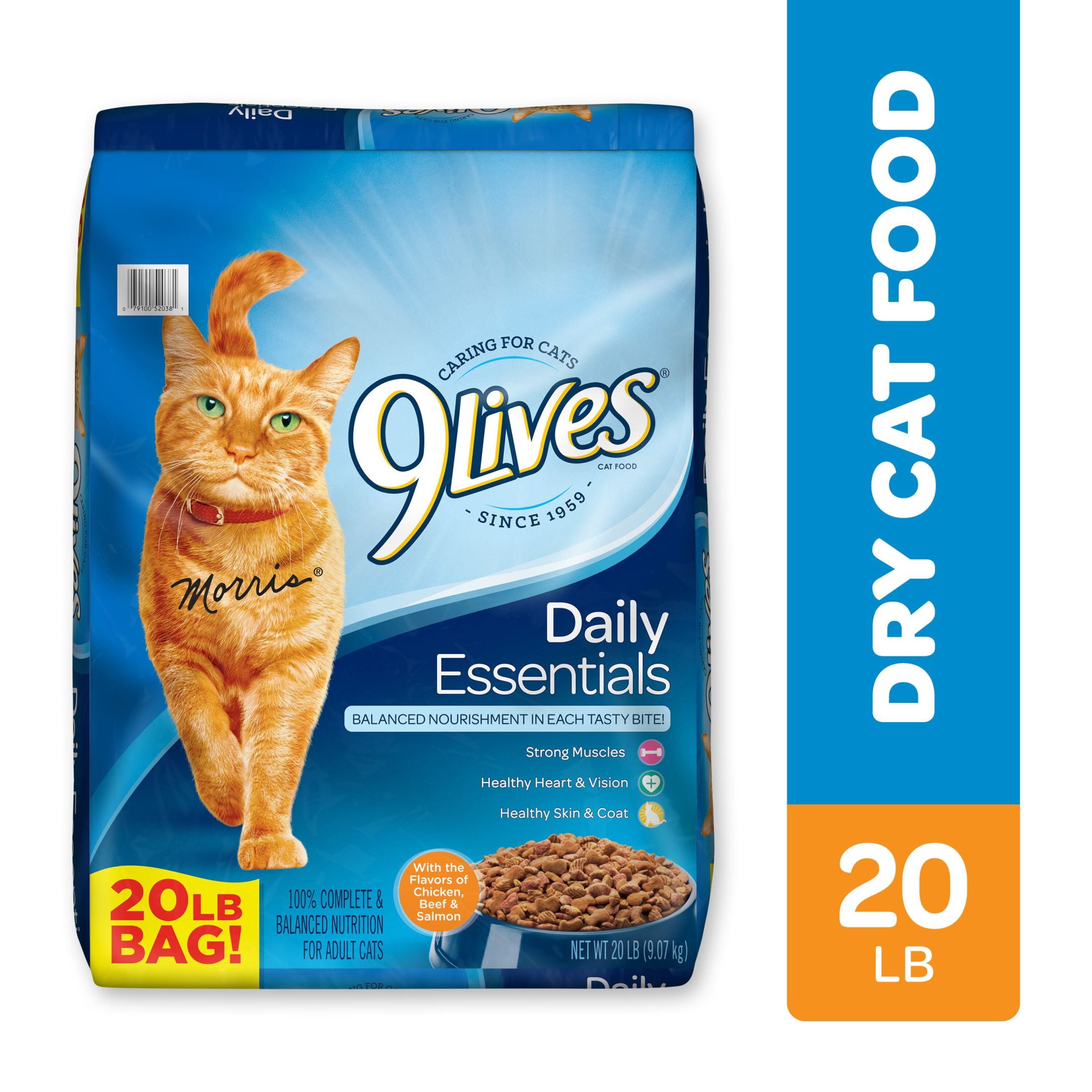 (3 pack) 9Lives Daily Essentials Dry Cat Food, 20 lb. Bag