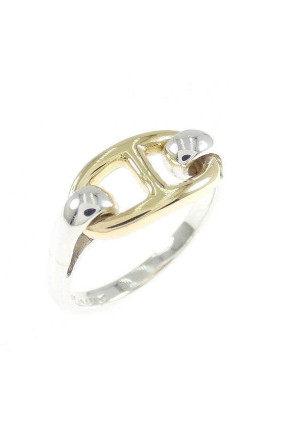 Pre-Owned Hermes Herms Chaine d'Ancre Ring