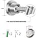 thumbnail image 2 of Hongchun Shower Head Holder 304 Stainless Steel Shower Head Holder Universal Hand Shower Holder 360° Adjustable Shower Holder With Installation Screws, 2 of 5