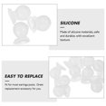 thumbnail image 3 of Silicone Earring Backs for Studs Safe and Durable Replacement Rubber Stoppers White 50pcs, 3 of 8