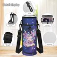 thumbnail image 6 of KUIFORTI Purple Axolotl School Bag with Lunch Bag, 4Pcs Kids Backpack Set for Teens Elementary Middle School, Boys Girls Bookbag with Pencil Bags Water Bottle Sleeve School Supplies, 6 of 7