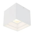 thumbnail image 2 of WAC Lighting Downtown 5" LED 3-CCT 4000K Square Aluminum Flush Mount in Black, 2 of 5