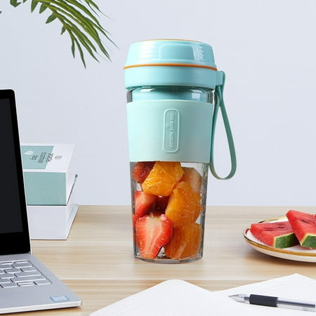 

Big holiday Deals! Dqueduo Portable Juicer Cup Mini Juicer Cup For Smoothies Juices And Shakes Portable Juicer Cup With Powerful Motor Suitable For Home Travel Office Outdoor Gifts for Family