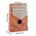 thumbnail image 4 of Muspor Kalimba 17-key Mahogany Thumb Piano Kalimba Finger Piano Musical Instrument For Performance Recording, 4 of 8