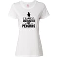 thumbnail image 3 of Inktastic Easily Distracted by Penguins Women's T-Shirt, 3 of 5