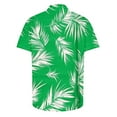 thumbnail image 3 of APEXFWDT Men's Aloha Hawaiian Shirt for Summer - Tropical Leaf Print Big and Tall Short Sleeve Button Down Shirt, Comfortable for All - Day Wear S-5XL, 3 of 5