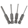 thumbnail image 1 of 4pcs Hex Shank 50mm Cross Screwdriver Bits Electric Driver Tools PH00 PH1 PH2, 1 of 12