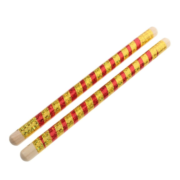 Masteelf 2pcs Wooden Drumsticks Kids Drum Sticks Dandiya Sticks Sticks For Navratri Dandiya Garba Dance For Drumming Practice And Performance For Young Drummers