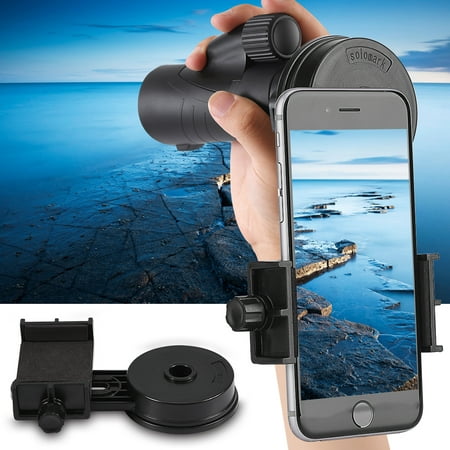 Universal Cell Phone Adapter Mount Phone Spotting Scope Adapter Mount Compatible with Binocular Monocular Spotting Scope Telescope and Microscope For iPhone Sony Samsung Moto