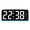 Black Blue, variant on LED multi-functional digital clock with three adjustable brightness levels, mood light temperature display, digital alarm clock