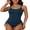 Purple, variant on Tie Side One Piece Monokini Swimwear Double Straps Bath Suit Tummy Control Swimsuit