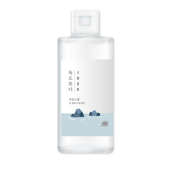 ROUND LAB Dokdo Toner | Exfoliate Dead Skin Cells, Replenish Skin with Long Lasting Moisture, Hydrating, Watery Type Toner (6.76fl.oz) C35