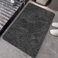 thumbnail image 2 of Earth Bath Mat,The Topographic map Non-Slip Volume Super Absorbent Fast Drying for Bathroom Kitchen Door mat,Eco-Friendly Easy to Clean 20×31Inch (50 * 80cm), 2 of 6