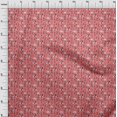 thumbnail image 3 of oneOone Cotton Cambric Dark Peach Fabric Christmas Christmas Dress Material Fabric Print Fabric By The Yard 42 Inch Wide, 3 of 4