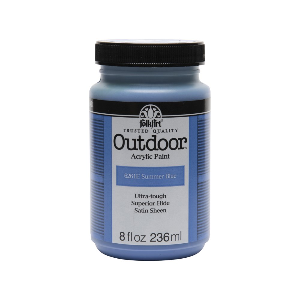FolkArt Outdoor Summer Blue Acrylic Paint, 8 Fl. Oz.