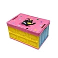 thumbnail image 3 of Caja de camping plegable, organizador de almacenamiento, portátil, resistente, apilable y plegable. cubierta rosa, 3 of 9