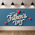 thumbnail image 6 of Decorative Design Happy Father's Day Banner Heart Accents Celebration Decoration for Father's Day Party Event Decoration Home, 6 of 8