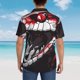 thumbnail image 4 of Balery Fierce Red Viper Graphic Art Camisas hawaianas de manga corta para hombre, camisas playeras de corte holgado, camisas de vacaciones con botones,XX-Large, 4 of 7