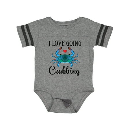 

Inktastic Blue Crab I Love Going Crabbing Gift Baby Girl Bodysuit