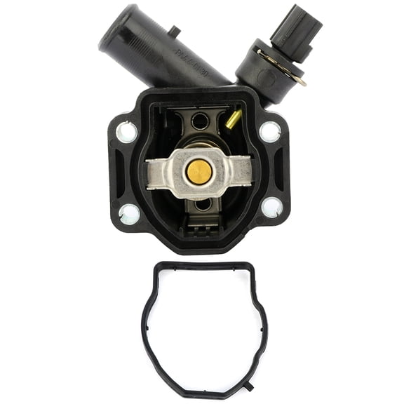 CCIYU LR006071 Engine Coolant Thermostat Housing Cover Water Outlet Thermostat Housing Kit Replacement fit for Land Rover LR2 2008-2012, for Volvo S60 2011-2016, for Volvo S80 2007-2015