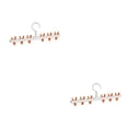 thumbnail image 2 of Monstrate Percha para ropa, abrigo de secado de 360 ​​grados, pinzas de gancho colgantes a prueba de viento, organizador de armario para Hotel y hogar Blanco Naranja 2piezas Monstrate CBP485782, 2 of 6
