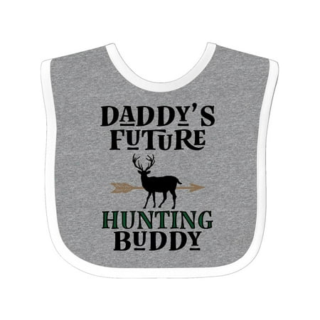 

Inktastic Daddy Future Hunting Buddy Gift Baby Boy or Baby Girl Bib