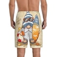 thumbnail image 3 of Naloa Hello Summer Cute Gnome Men's Short Pajama Pants, Lounge Comfort Shorts with Elasticized Waistband and Side Pockets - 3X-Large, 3 of 9