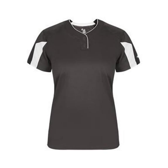 Womens Striker Placket, Hot Pink & White - Extra Small