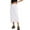 White, variant on VUPSGEZ Women Solid Casual High Waist Slim Back Split Jean Skirt With Pockets (Black,S)