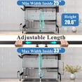 thumbnail image 3 of Escurridor de platos SAYZH ajustable de 65 a 85 cm, 2 niveles, negro, 3 of 9