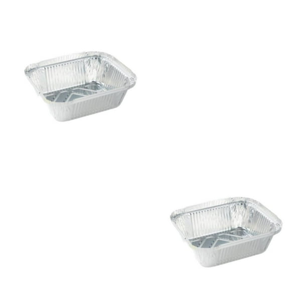 Inteprter 20 unids/set cuenco de papel de aluminio para todas las necesidades: resistente al calor y no deformable garantiza una caja de papel de 150PCS450ml más pequeño 2Conjunto