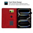 thumbnail image 4 of GSFY Case for 2024 iPad Pro 11 Inch 5th Generation(M4), Smart Premium PU Leather Wallet Stand Protective Shell with Auto Sleep Wake Feature for iPad Pro 11 5th Gen, Red LX, 4 of 8