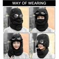 thumbnail image 4 of Winter Thermal Trapper Hat With Glasses Winter Cycling Windproof Ski Mask Cap, 4 of 5