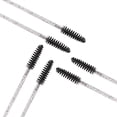 thumbnail image 5 of 100pcs Disposable Mascara Brushes with Container, Mascara Wands Makeup Brushes Applicators Kits for Eyelash Extensions and Eyebrow Brush (Crystal Black), 5 of 5
